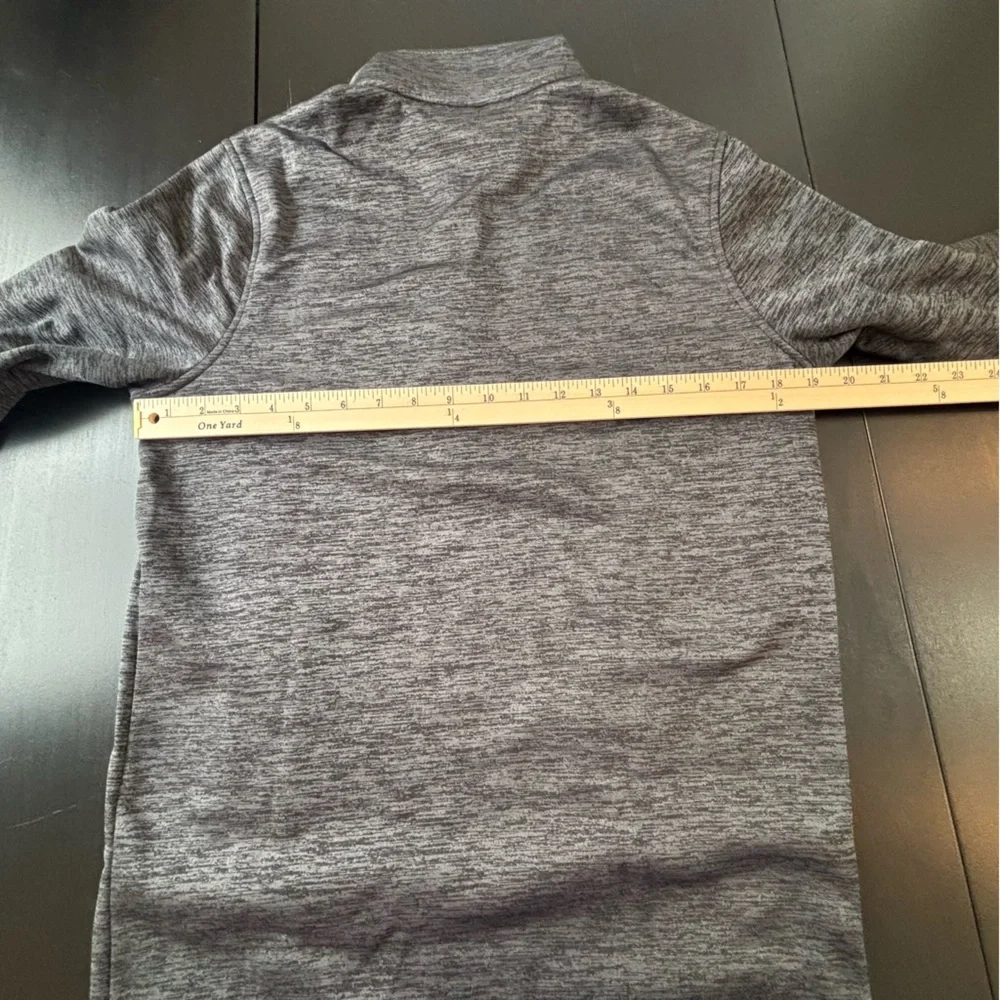 😍2/$20 Under Armour Sz S Grey & Orange Half Zip Coldgear Pullover - Picture 11 of 12